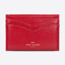 Load image into Gallery viewer, MW Card Holder Scarlet Red Calfskin