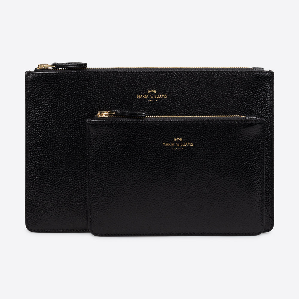 MW Small Pouch Black Calfskin