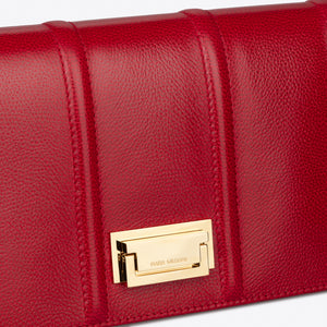 MW Clutch Scarlet Red Calfskin