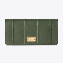 Load image into Gallery viewer, MW Clutch Forest Green Calfskin