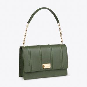 MW Flap Classic Forest Green Calfskin