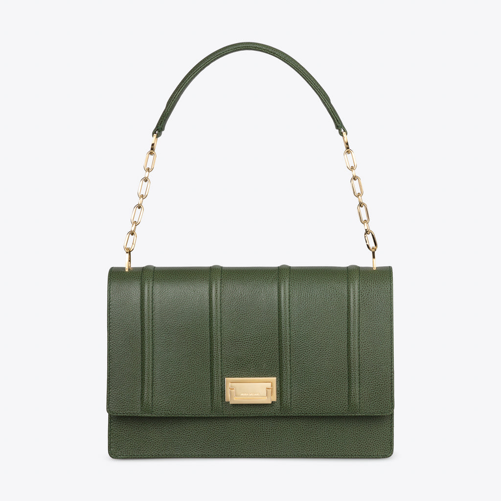 MW Flap Classic Forest Green Calfskin