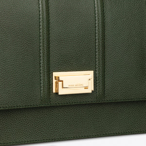 MW Flap Classic Forest Green Calfskin