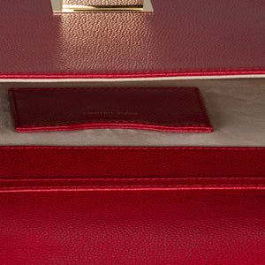 MW Clutch Scarlet Red Calfskin